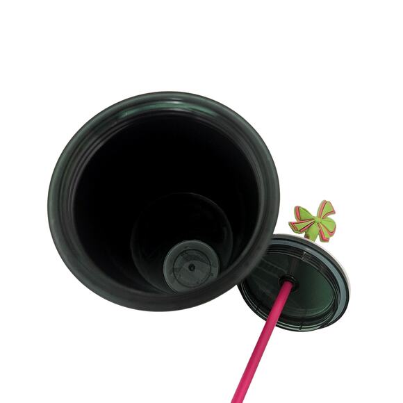 Starbucks 2023 Holiday Velvet Ornament Tumbler With Straw Topper 24 Oz Venti New - Picture 6 of 7